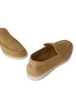 Loro Piana Summer Walk Loafer Suede Light Wood Smoke - Image 5