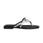 Hermes Miss Sandal Gris Argenté
