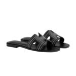 Hermes Oran Sandal Noir Sole - Image 2