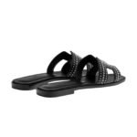 Hermes Oran Sandal Noir Sole - Image 4