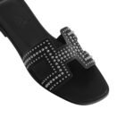 Hermes Oran Sandal Noir Sole - Image 3