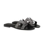 Hermes Oran Sandal Gris Argenté - Image 2