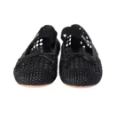 Miu Miu Woven Nappa Leather Ballerinas Black - Image 3