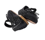 Miu Miu Woven Nappa Leather Ballerinas Black - Image 4