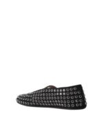 Alaïa Crystal-embellished suede ballet flats Black - Image 2